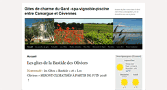 Desktop Screenshot of gites-gard-sommieres.com