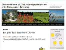 Tablet Screenshot of gites-gard-sommieres.com